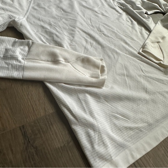 Lululemon Swiftly Tech Long Sleeve Shirt 2.0 Race Length - Size 10 - White - Picture 8 of 10